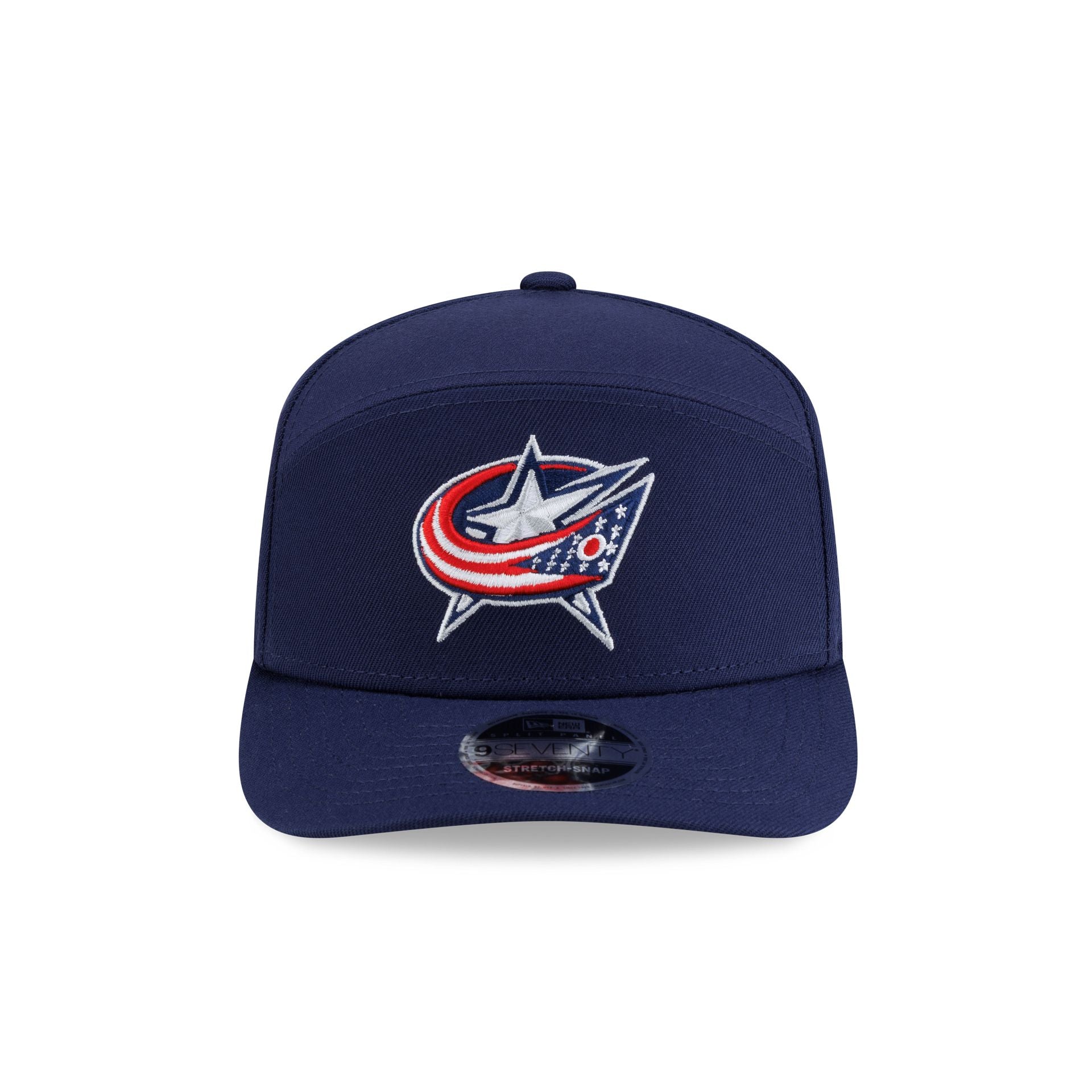 Columbus Blue Jackets Poly Split Panel 9SEVENTY Stretch-Snap Hat