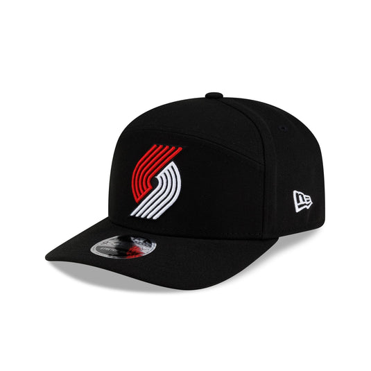Portland Trail Blazers Poly Split Panel 9SEVENTY Stretch-Snap Hat - New Era Cap