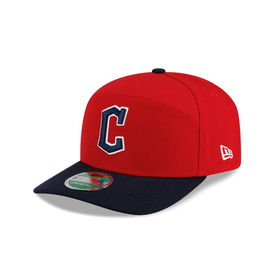 Cleveland Guardians Player Replica Home Split Panel 9SEVENTY Stretch-Snap Hat - New Era Cap