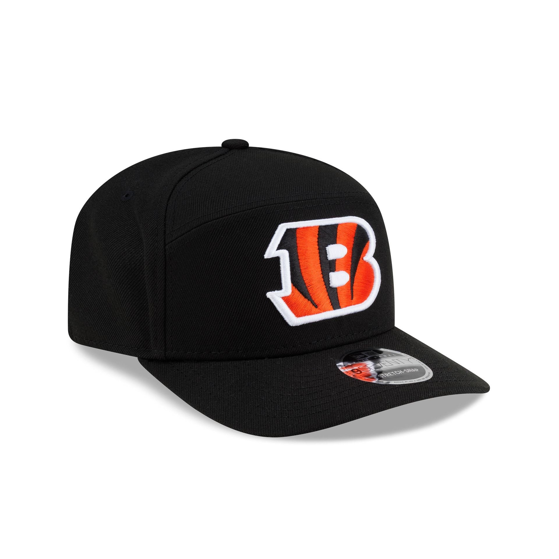 Cincinnati Bengals Poly Split Panel 9SEVENTY Stretch-Snap Hat