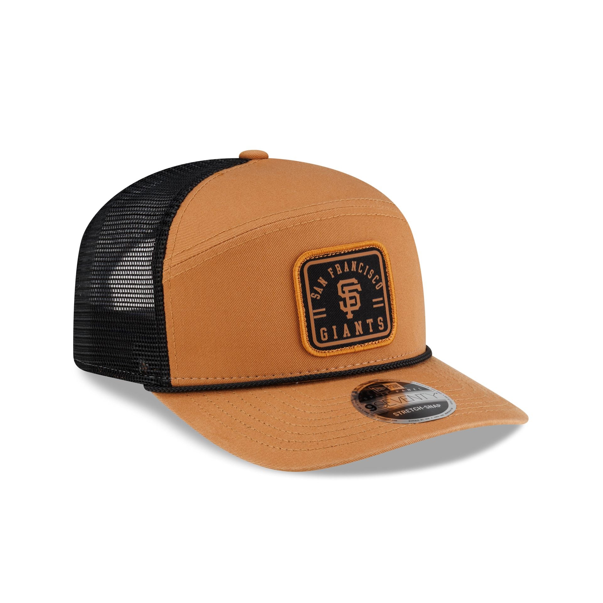 San Francisco Giants Light Bronze Split Panel 9SEVENTY Trucker Hat