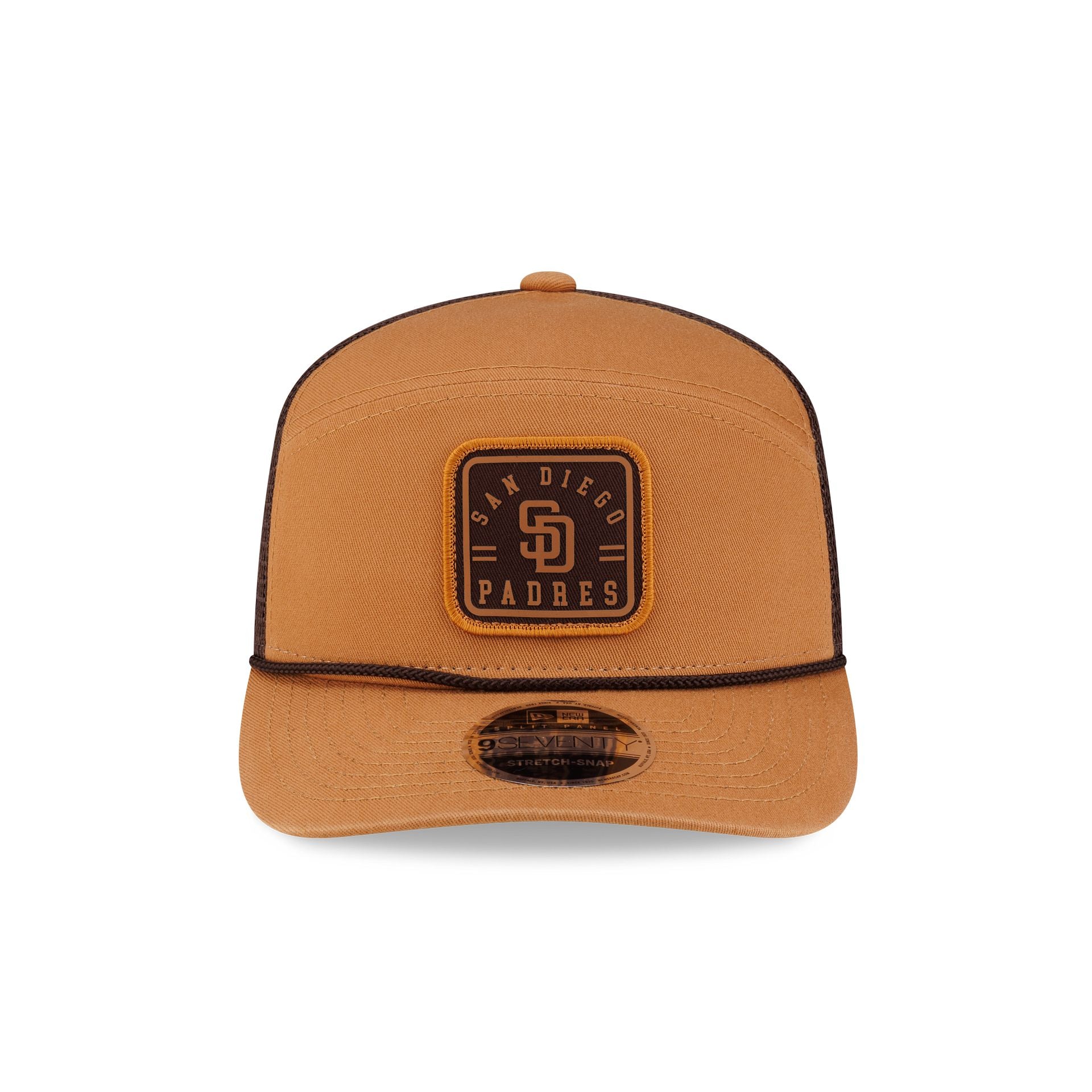 San Diego Padres Light Bronze Split Panel 9SEVENTY Trucker Hat