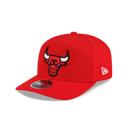 Chicago Bulls Poly Split Panel 9SEVENTY Stretch-Snap Hat - New Era Cap