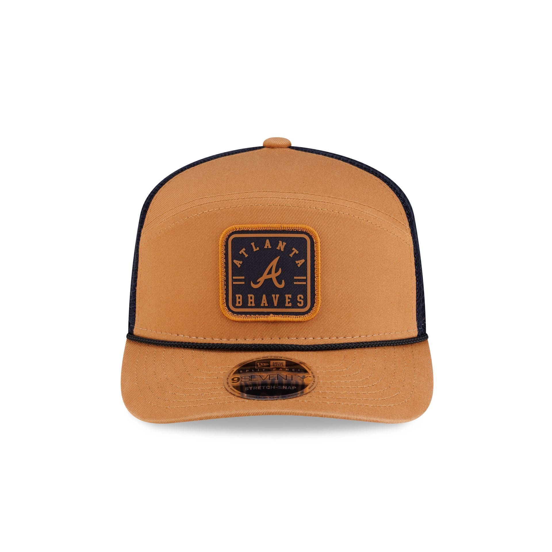 Atlanta Braves Light Bronze Split Panel 9SEVENTY Trucker Hat