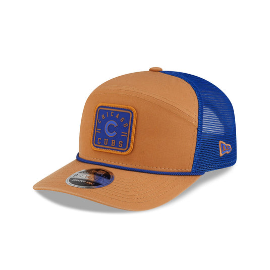 Chicago Cubs Light Bronze Split Panel 9SEVENTY Trucker Hat - New Era Cap