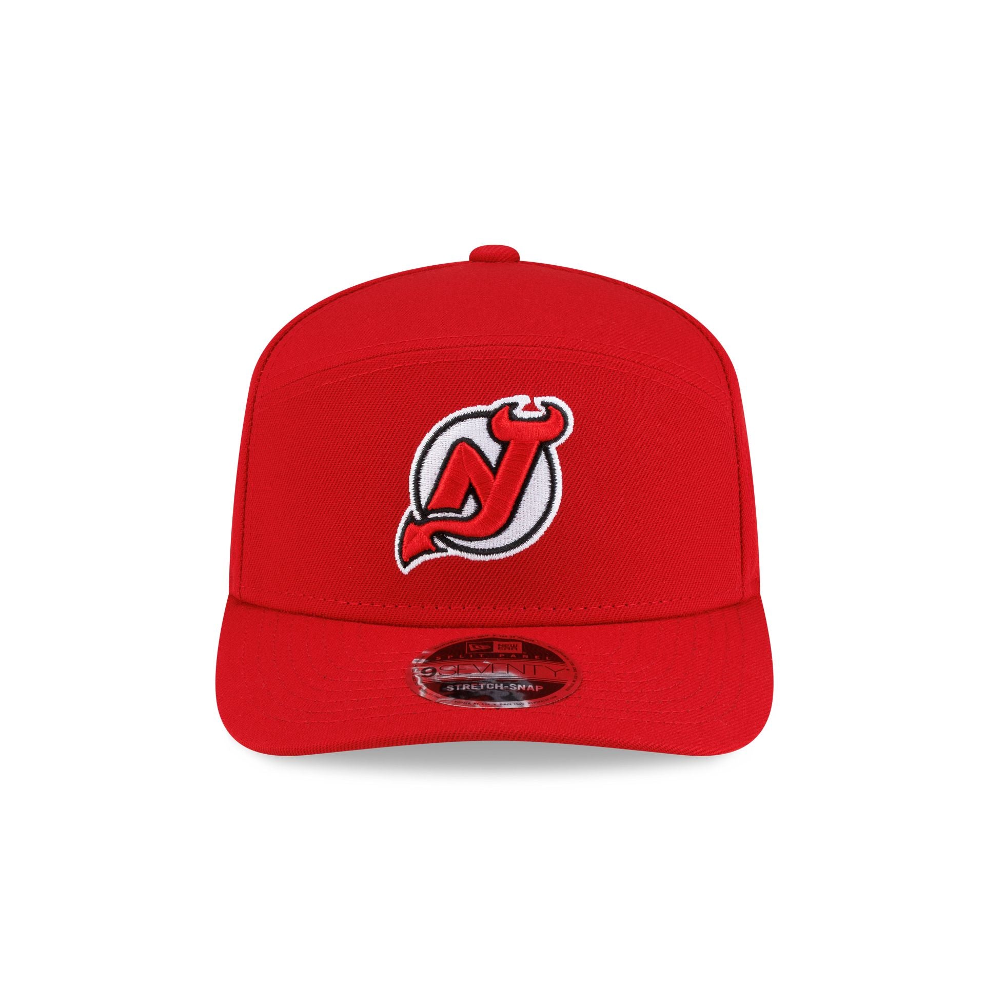 New Jersey Devils Poly Split Panel 9SEVENTY Stretch-Snap Hat