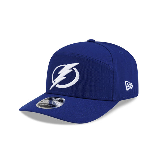 Tampa Bay Lightning Poly Split Panel 9SEVENTY Stretch-Snap Hat - New Era Cap