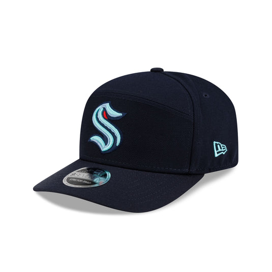 Seattle Kraken Poly Split Panel 9SEVENTY Stretch-Snap Hat - New Era Cap