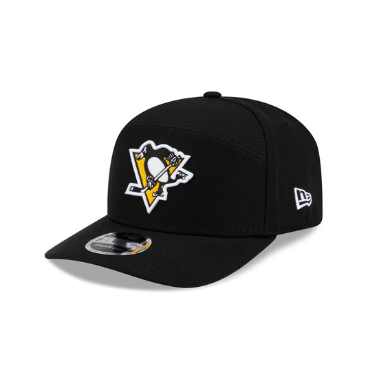 Pittsburgh Penguins Poly Split Panel 9SEVENTY Stretch-Snap Hat - New Era Cap