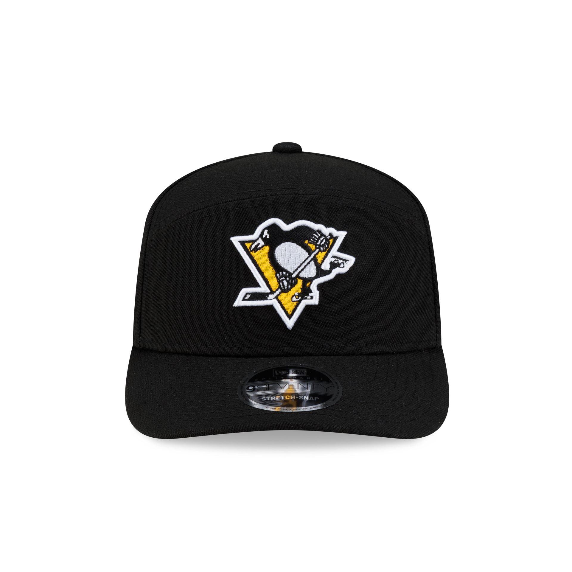 Pittsburgh Penguins Poly Split Panel 9SEVENTY Stretch-Snap Hat