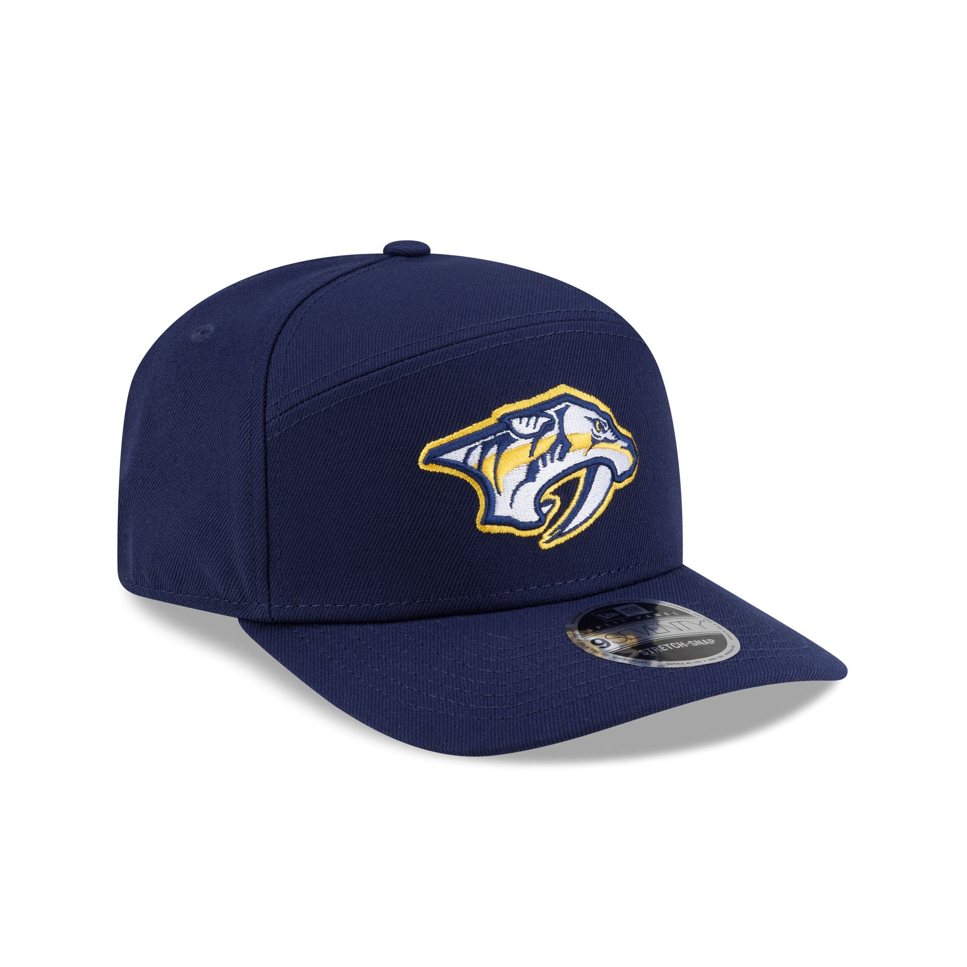 Nashville Predators Poly Split Panel 9SEVENTY Stretch-Snap Hat