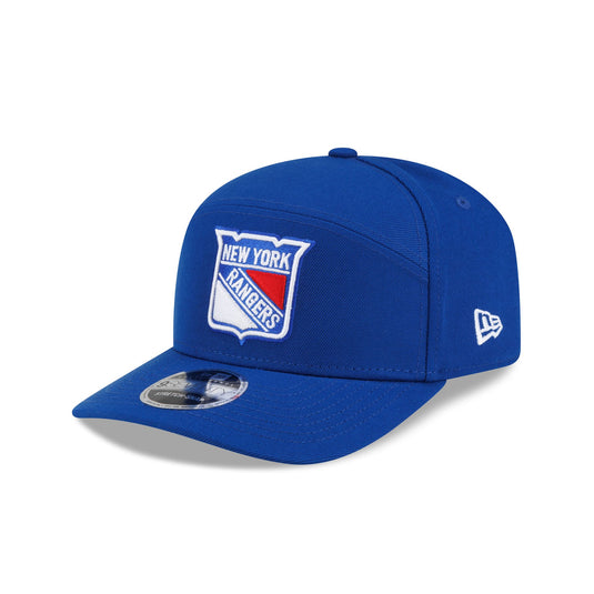 New York Rangers Poly Split Panel 9SEVENTY Stretch-Snap Hat - New Era Cap