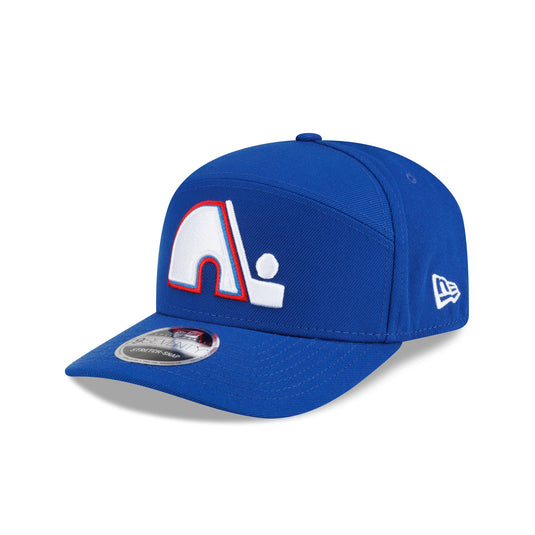 Quebec Nordiques Poly Split Panel 9SEVENTY Stretch-Snap Hat - New Era Cap