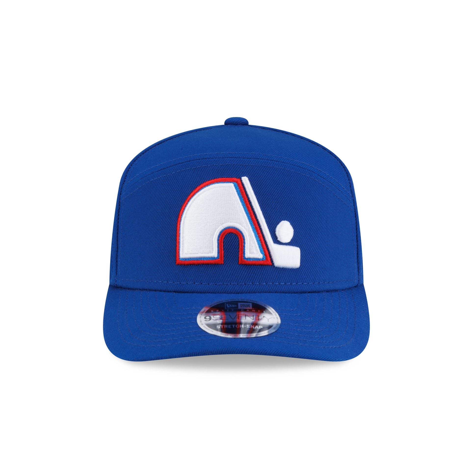 Quebec Nordiques Poly Split Panel 9SEVENTY Stretch-Snap Hat