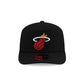 Miami Heat Poly Split Panel 9SEVENTY Stretch-Snap Hat