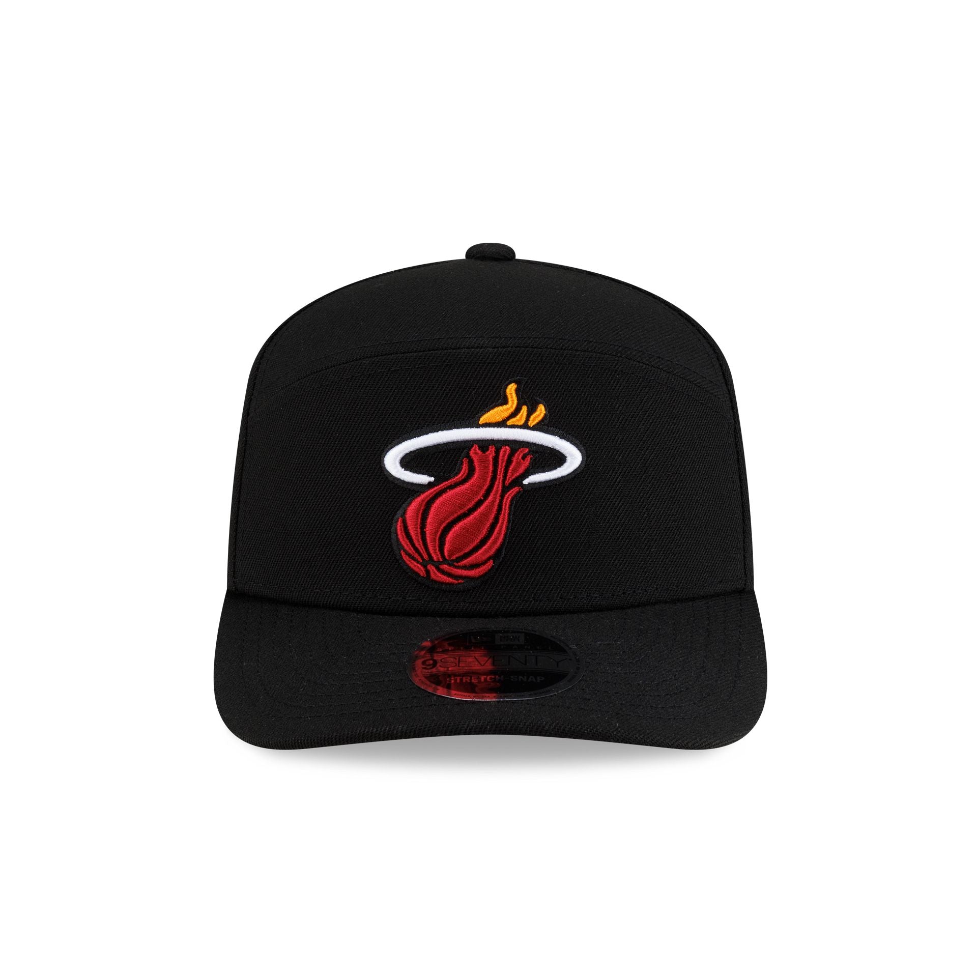 Miami Heat Poly Split Panel 9SEVENTY Stretch-Snap Hat