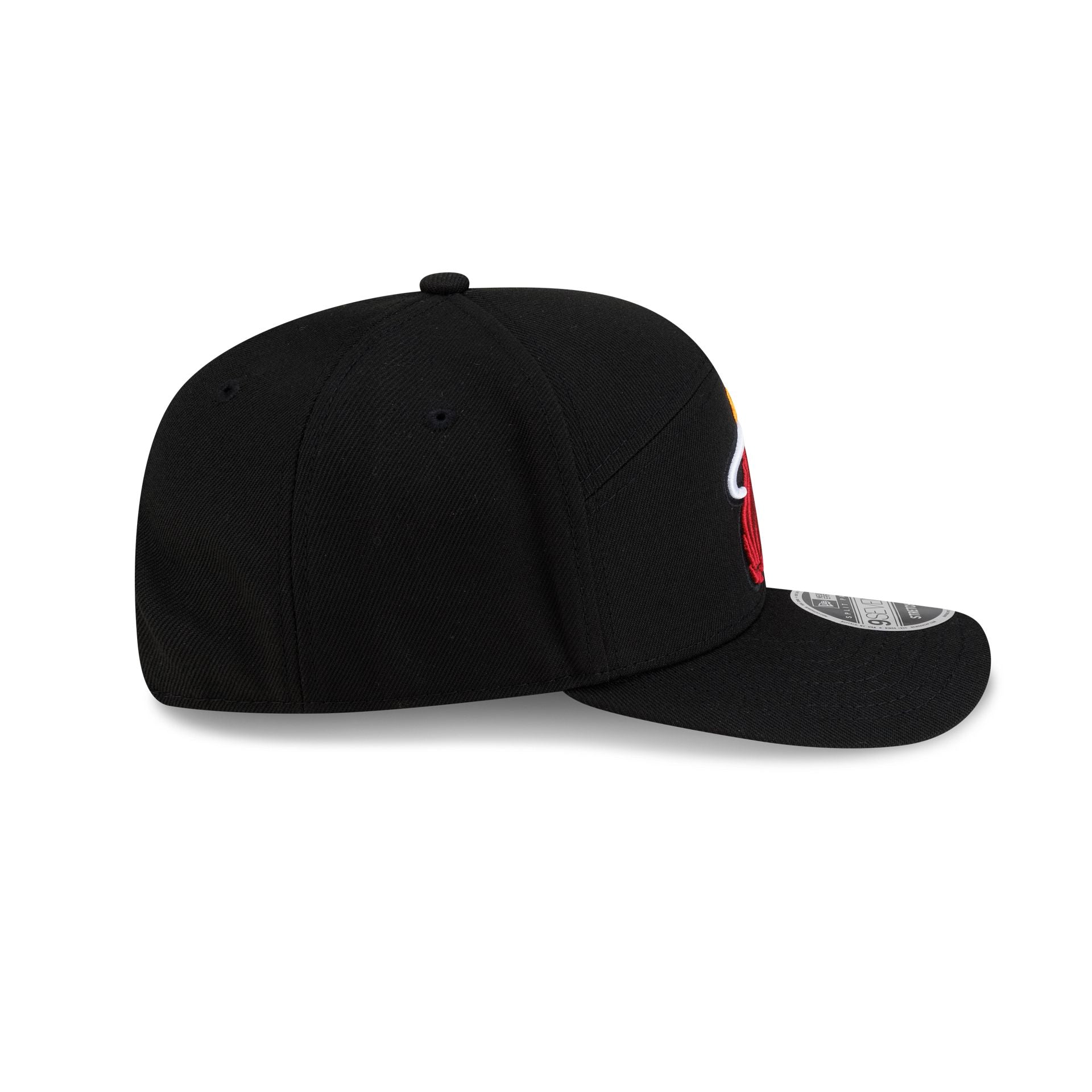 Miami Heat Poly Split Panel 9SEVENTY Stretch-Snap Hat