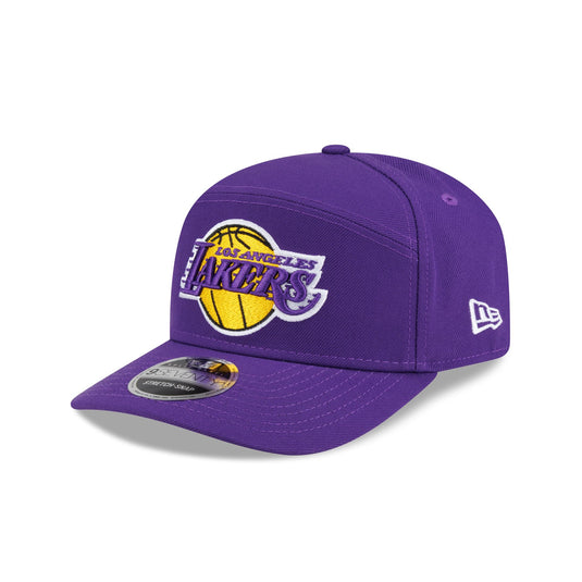 Los Angeles Lakers Poly Split Panel 9SEVENTY Stretch-Snap Hat - New Era Cap