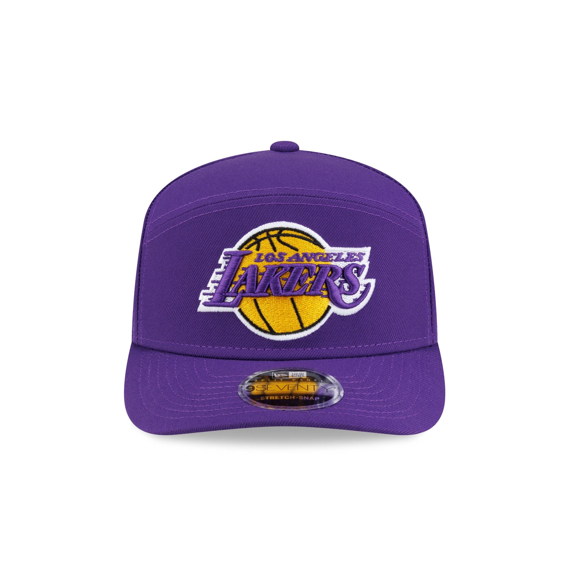 Los Angeles Lakers Poly Split Panel 9SEVENTY Stretch-Snap Hat