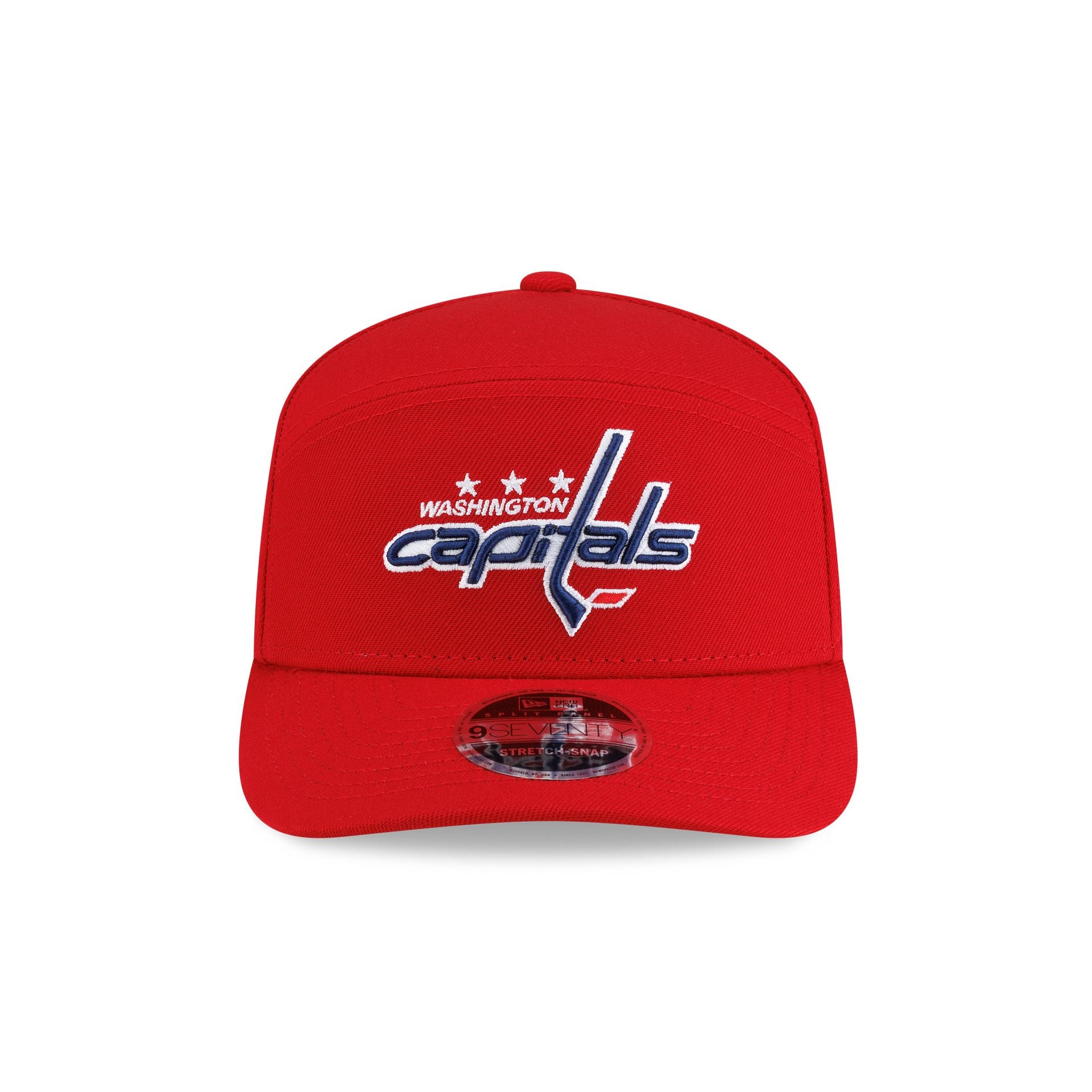 Washington Capitals Poly Split Panel 9SEVENTY Stretch-Snap Hat
