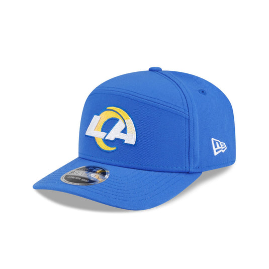 Los Angeles Rams Poly Split Panel 9SEVENTY Stretch-Snap Hat - New Era Cap