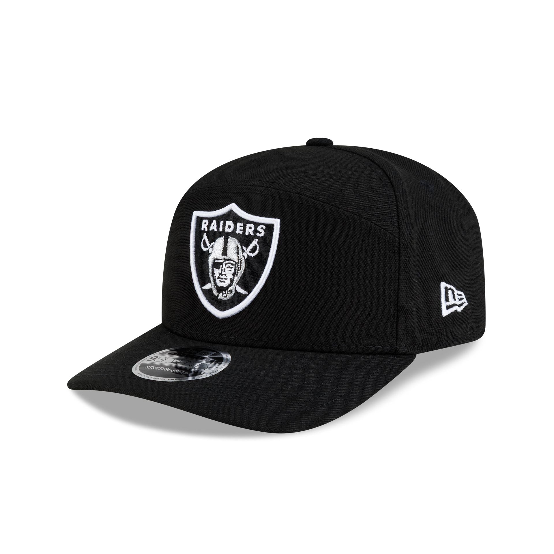Las Vegas Raiders Poly Split Panel 9SEVENTY Stretch-Snap Hat