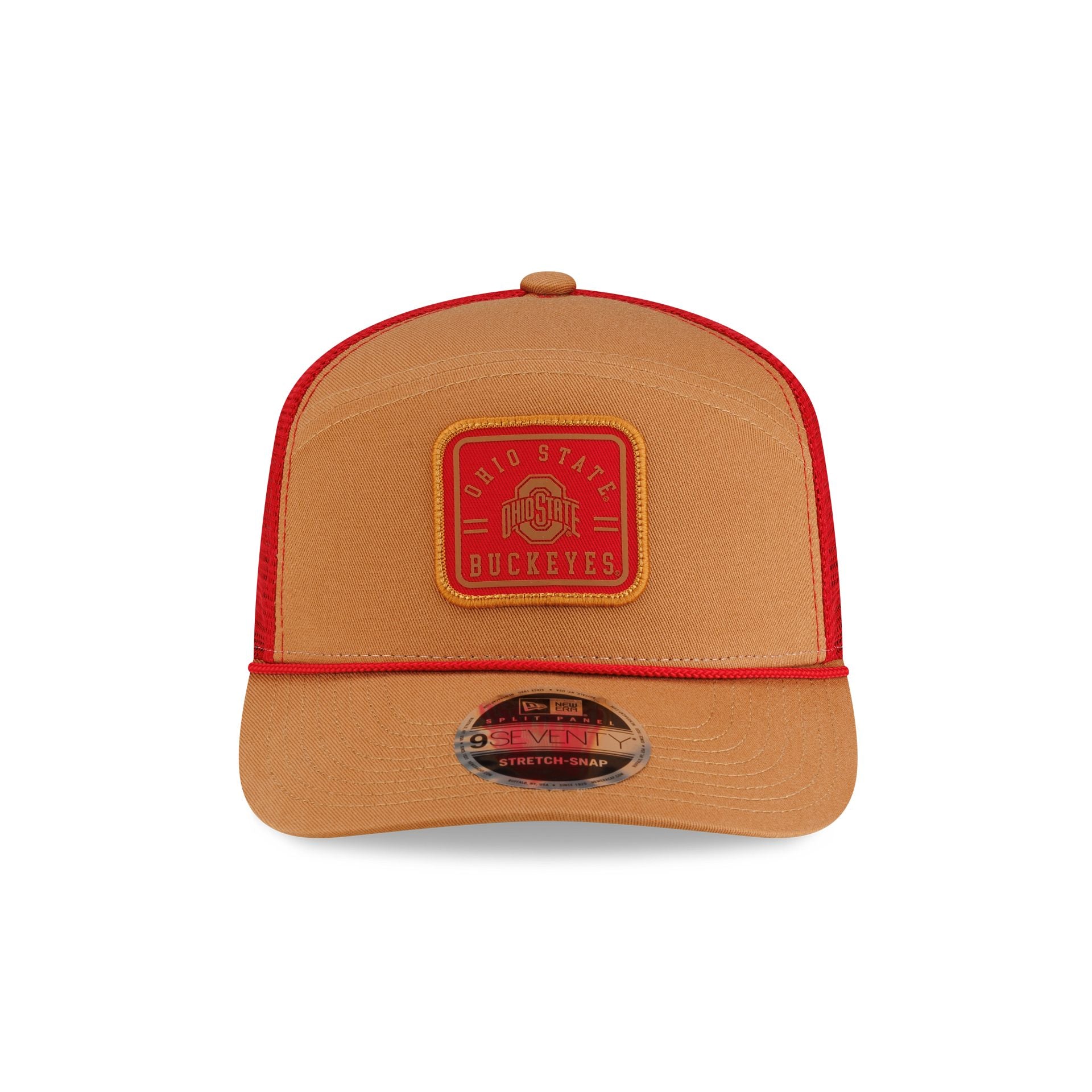 Ohio State Buckeyes Light Bronze Split Panel 9SEVENTY Trucker Hat