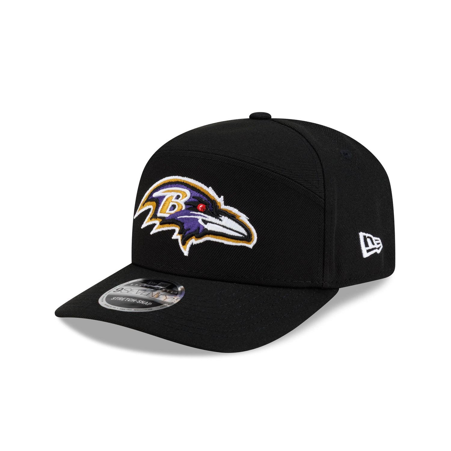 Baltimore Ravens Poly Split Panel 9SEVENTY Stretch-Snap Hat