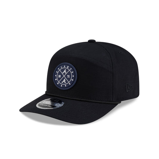 Atlanta Braves Cotton Ripstop Split Panel 9SEVENTY Stretch-Snap Hat - New Era Cap
