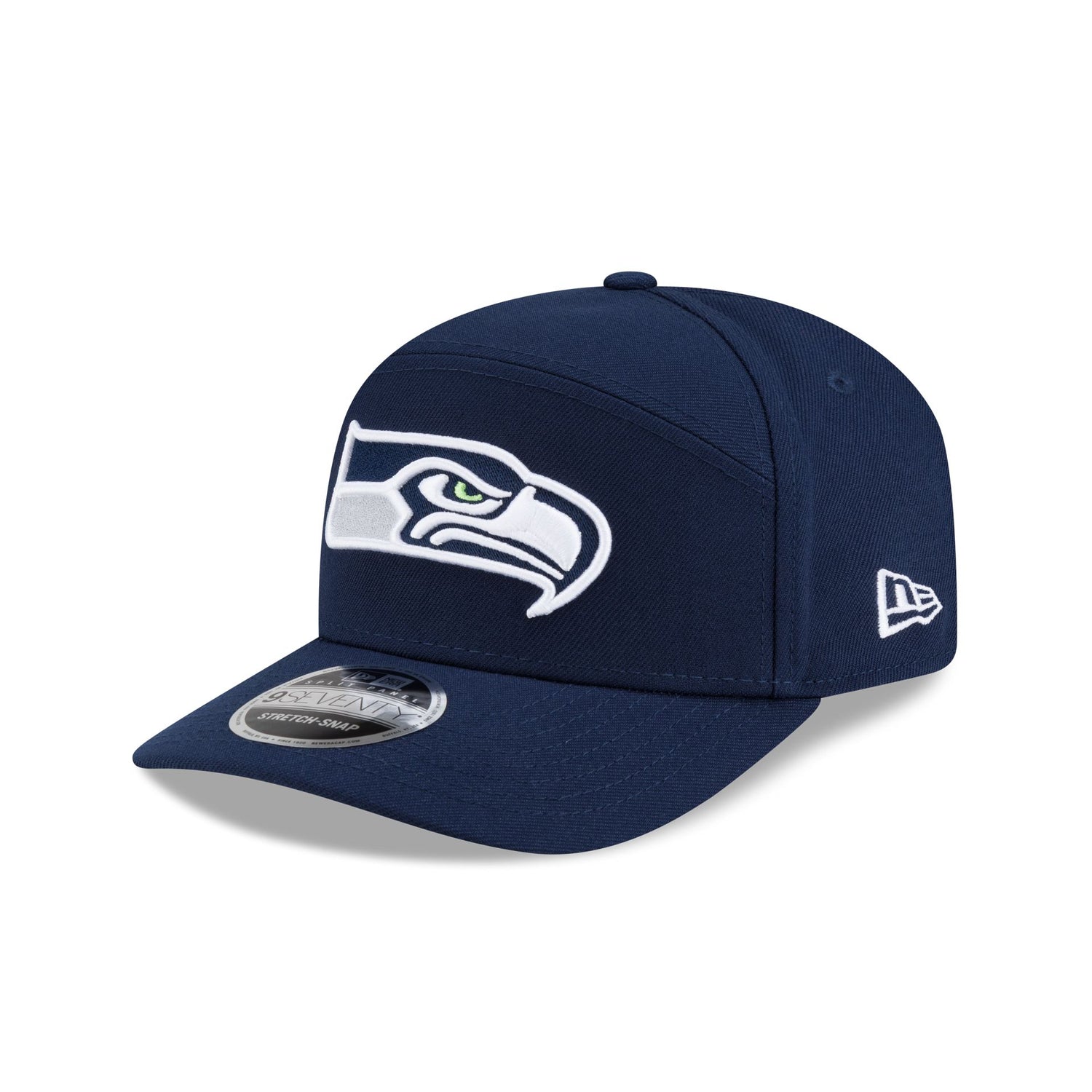 Seattle Seahawks Poly Split Panel 9SEVENTY Stretch-Snap Hat