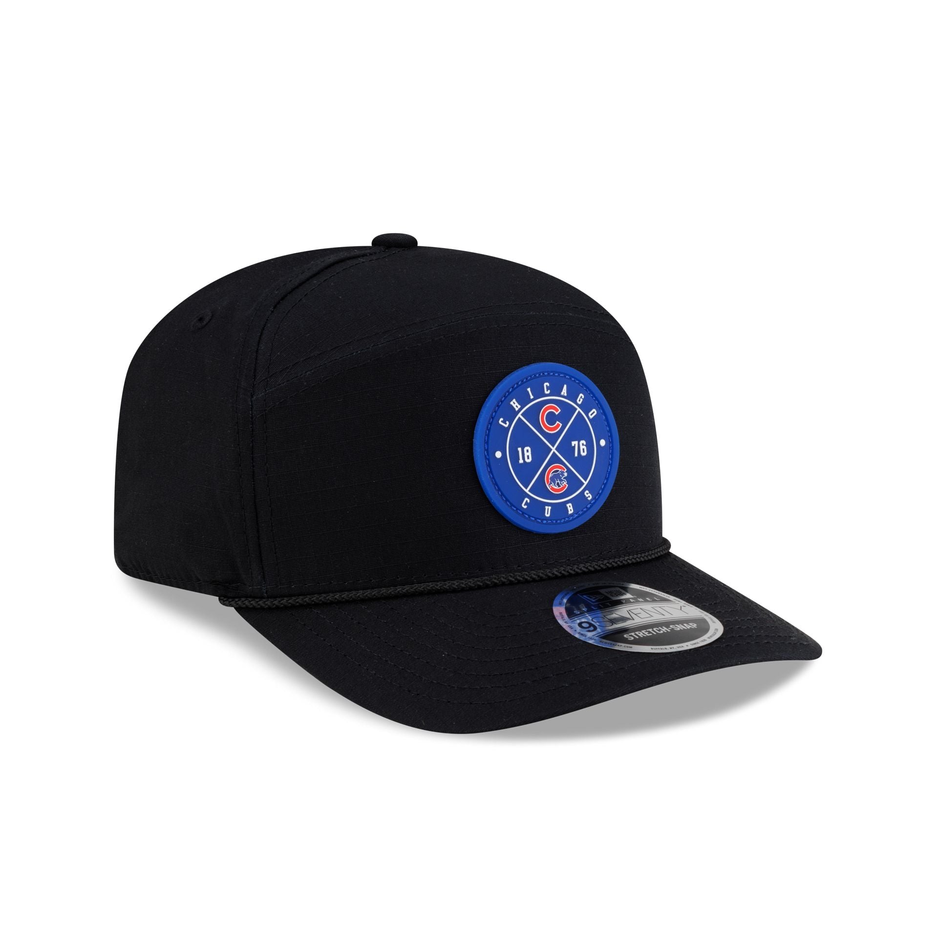 Chicago Cubs Cotton Ripstop Split Panel 9SEVENTY Stretch-Snap Hat