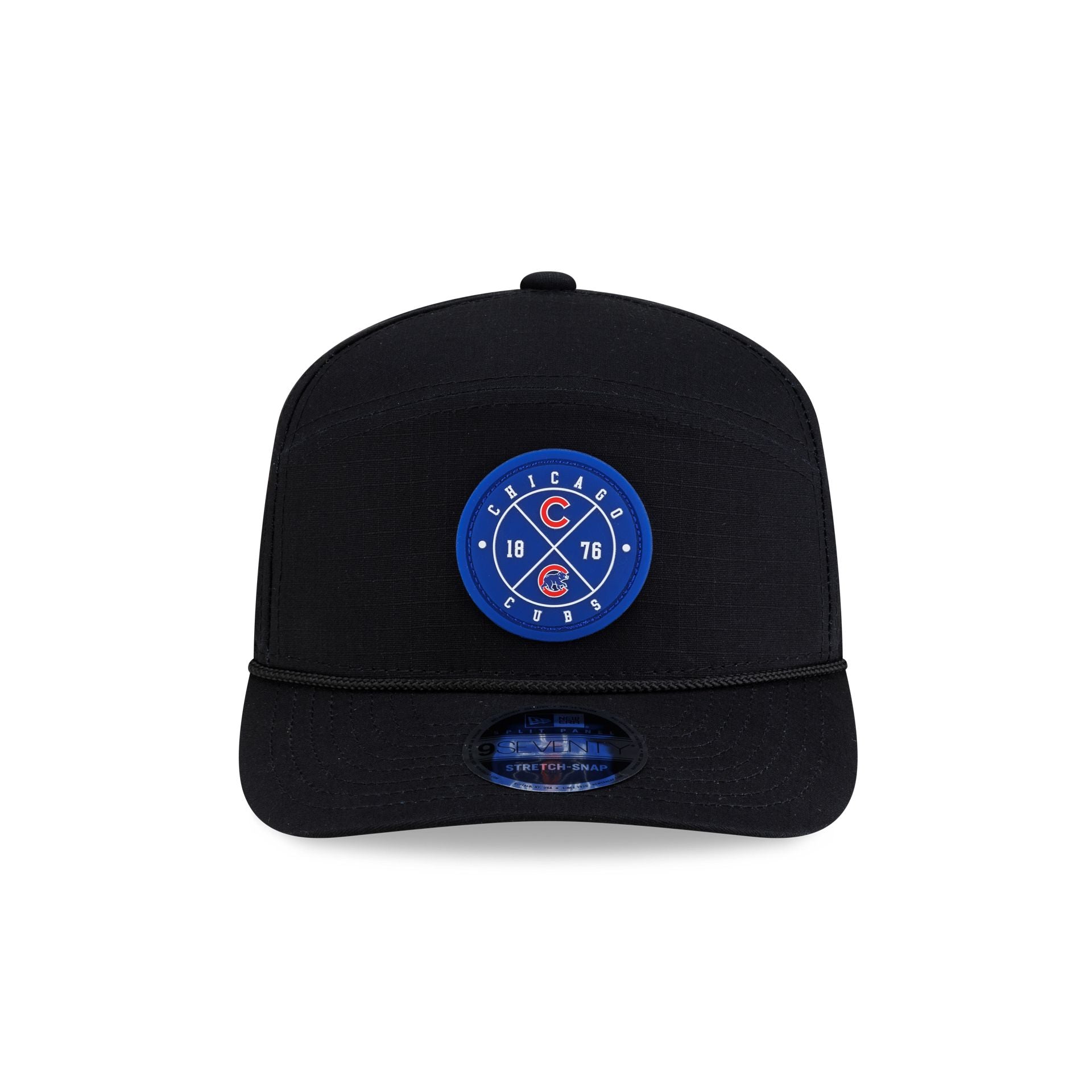 Chicago Cubs Cotton Ripstop Split Panel 9SEVENTY Stretch-Snap Hat