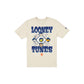 New York Mets Looney Tunes Diamond Chrome White T-Shirt