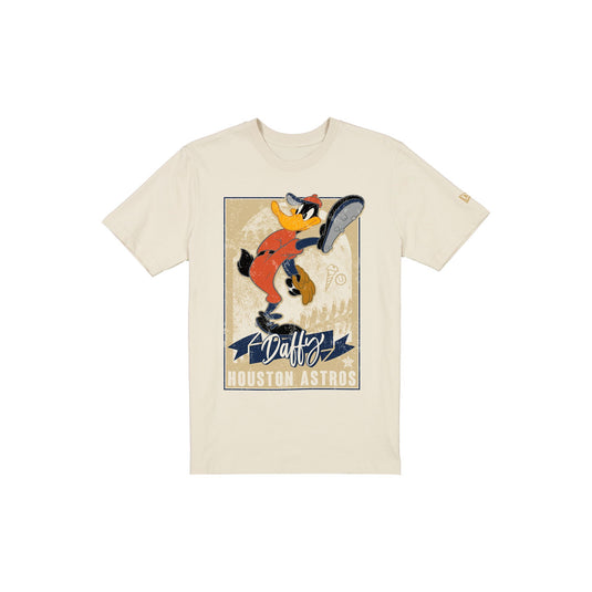 Houston Astros Daffy Duck Pitch Chrome White T-Shirt - New Era Cap