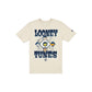 New York Yankees Looney Tunes Diamond Chrome White T-Shirt