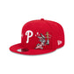 Philadelphia Phillies Bugs Bunny Swing 9FIFTY Snapback Hat
