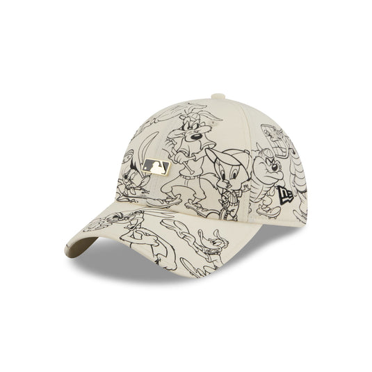 MLB Looney Tunes Chrome White Casual Classic Adjustable Hat - New Era Cap