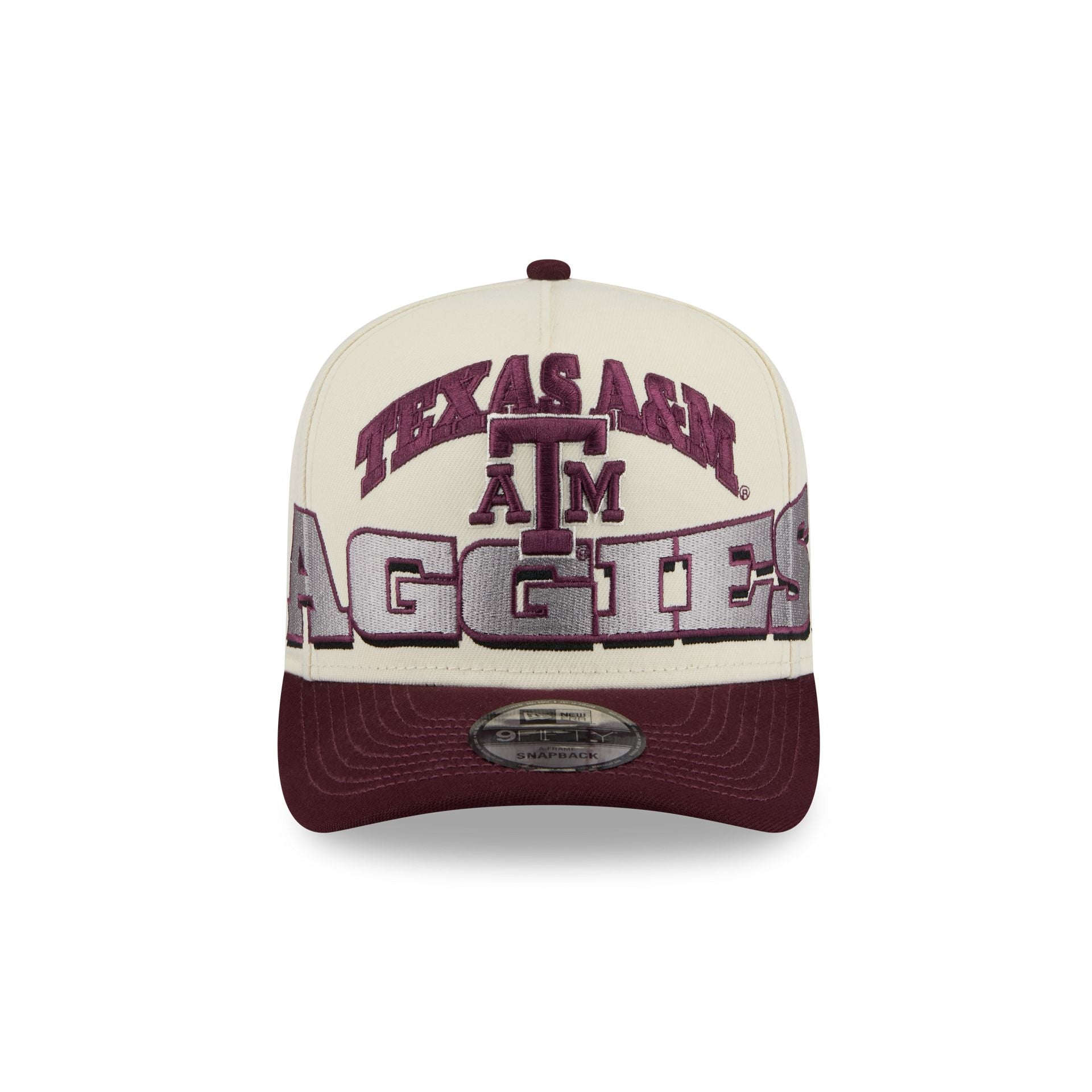 Texas A&M Aggies March Madness Chrome 9FIFTY A-Frame Snapback Hat