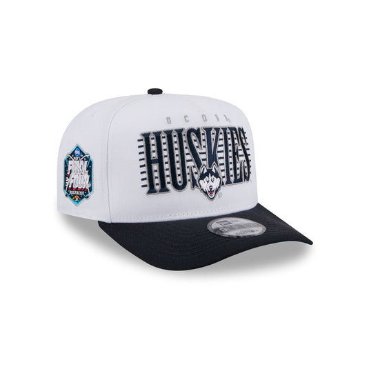 Connecticut Huskies March Madness White 9FIFTY A-Frame Snapback Hat - New Era Cap