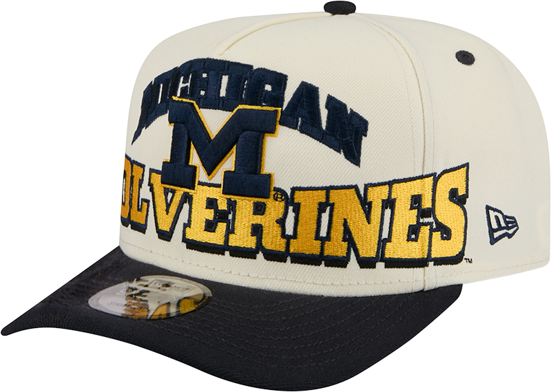 Michigan Wolverines March Madness Chrome 9FIFTY A-Frame Snapback Hat