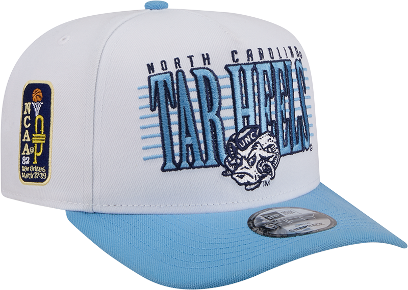 North Carolina Tar Heels March Madness College Vault White 9FIFTY A-Frame Snapback Hat