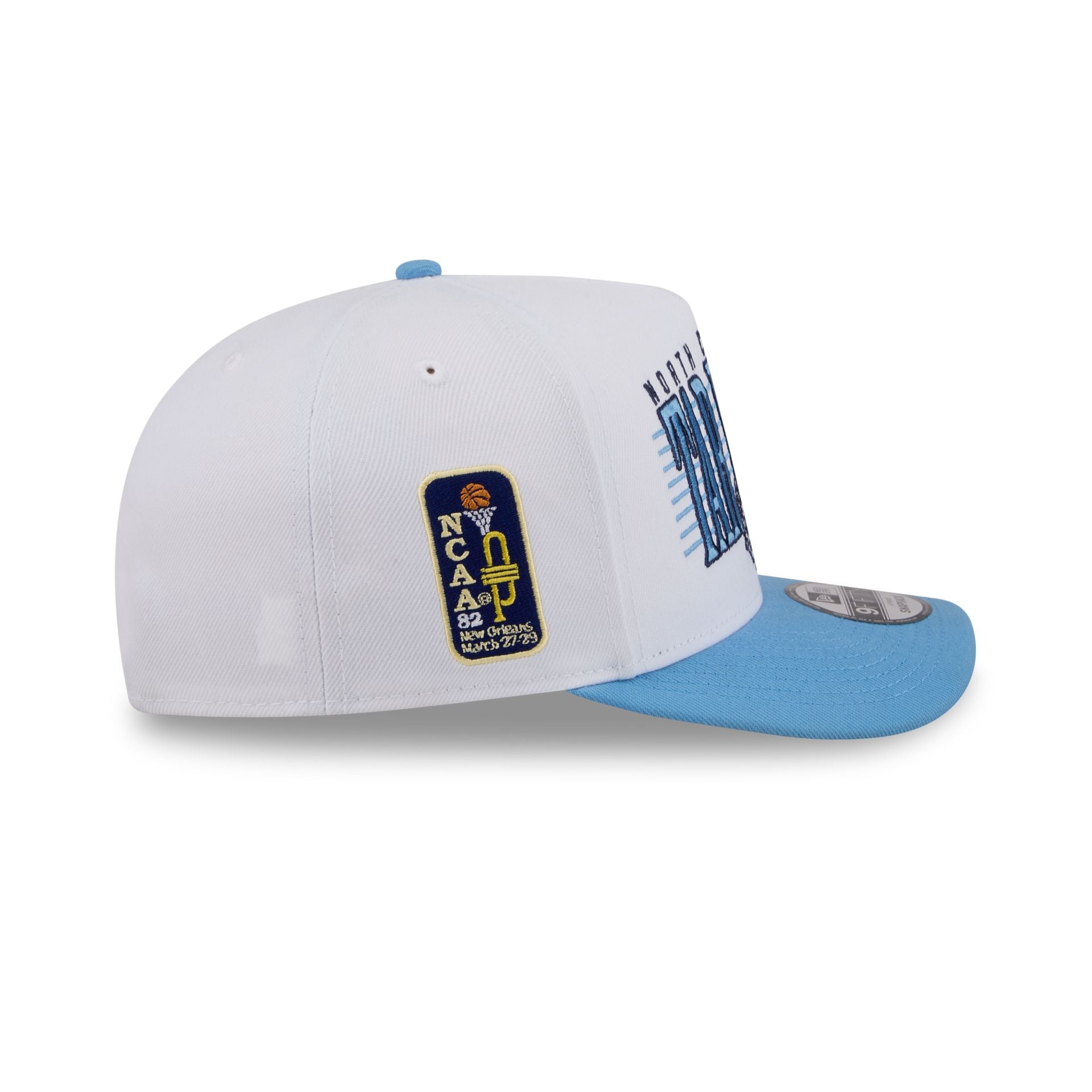 North Carolina Tar Heels March Madness College Vault White 9FIFTY A-Frame Snapback Hat