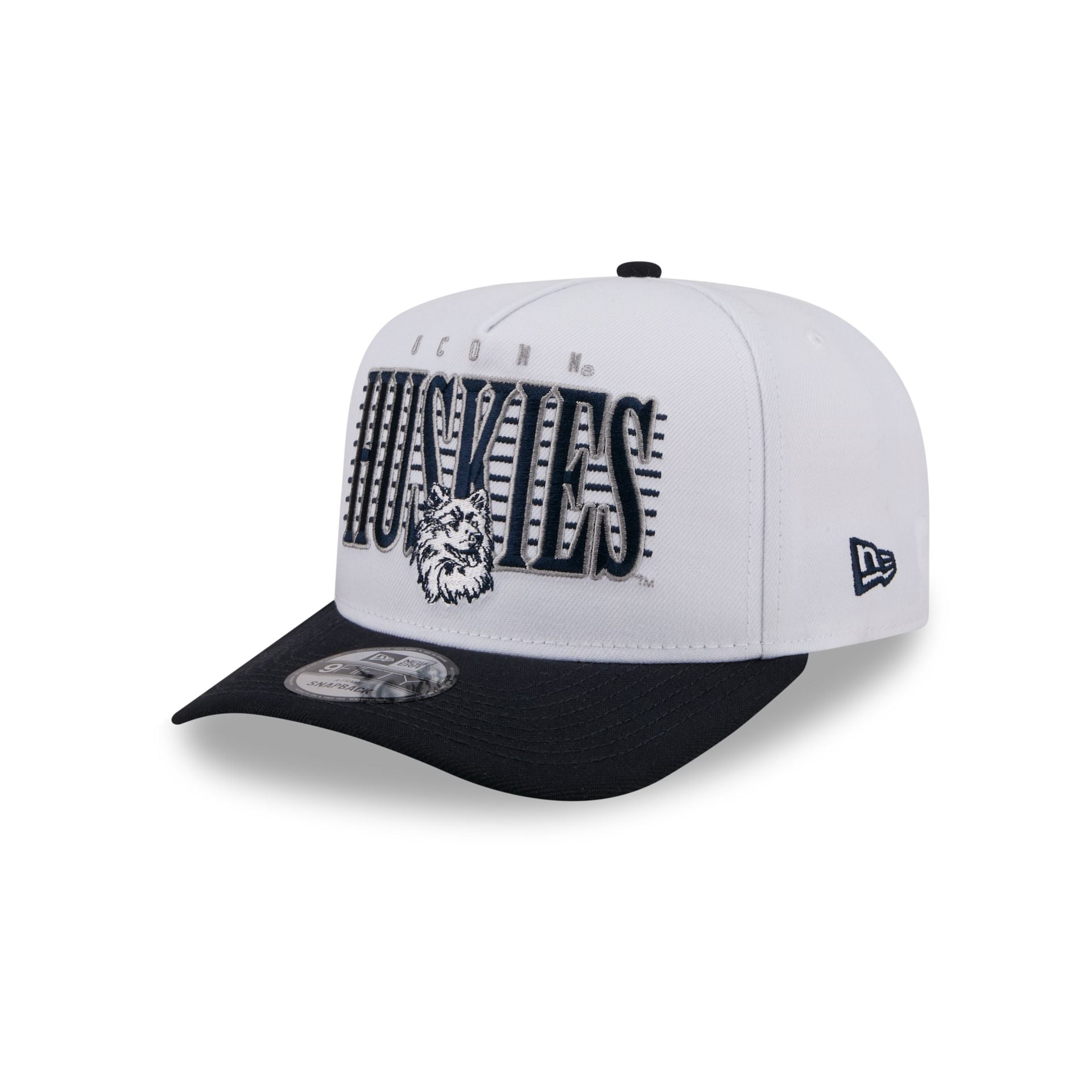 Connecticut Huskies March Madness College Vault White 9FIFTY A-Frame Snapback Hat