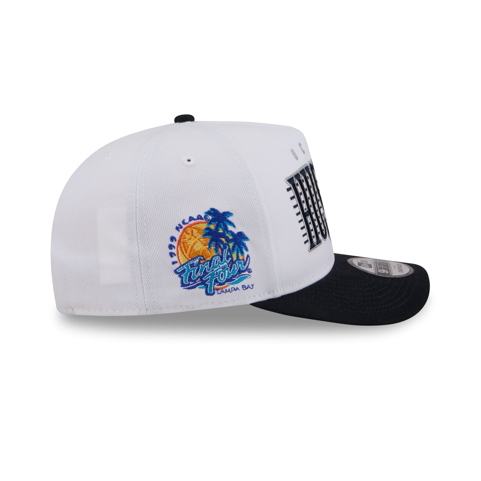 Connecticut Huskies March Madness College Vault White 9FIFTY A-Frame Snapback Hat