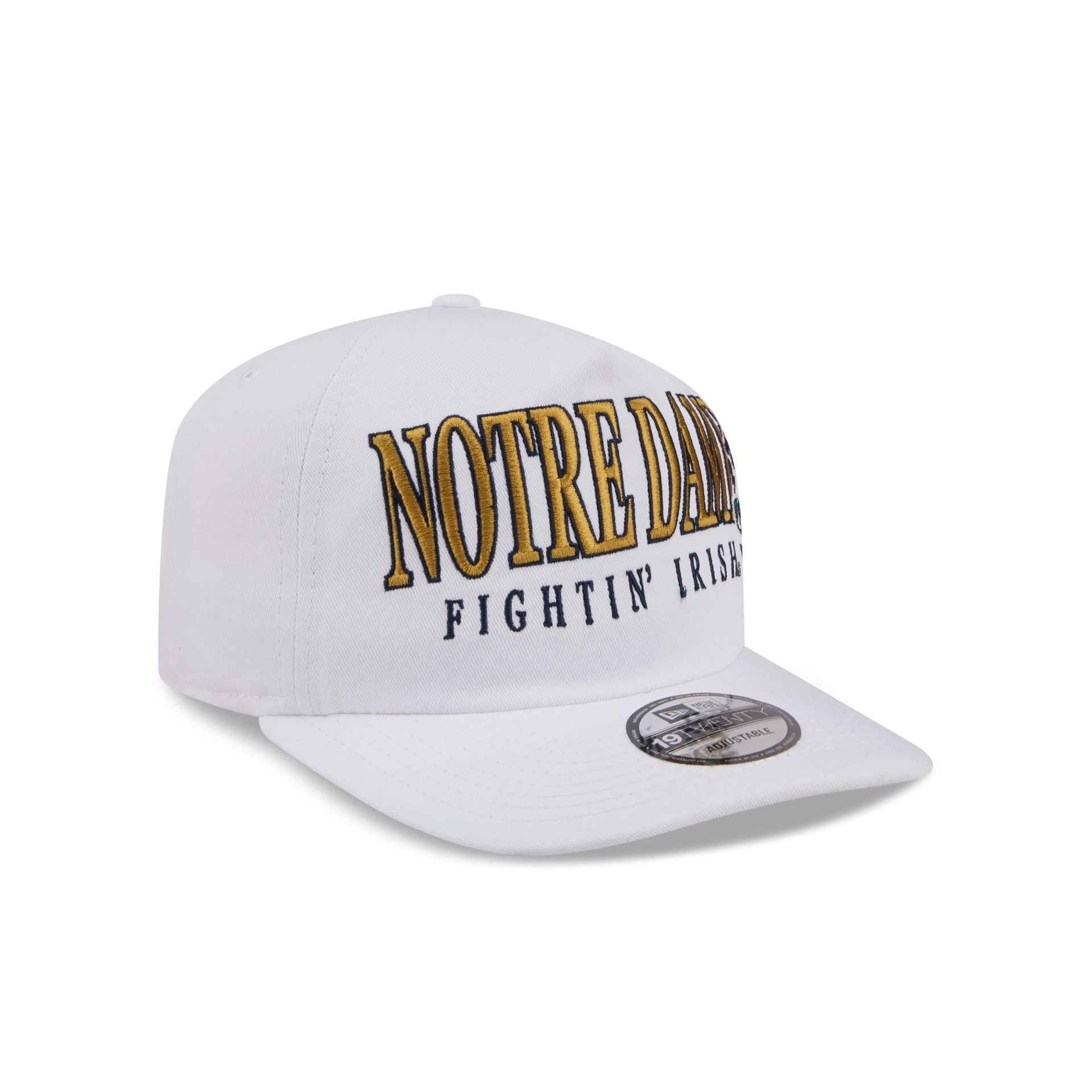 Notre Dame Fighting Irish March Madness White 19TWENTY Snapback Hat