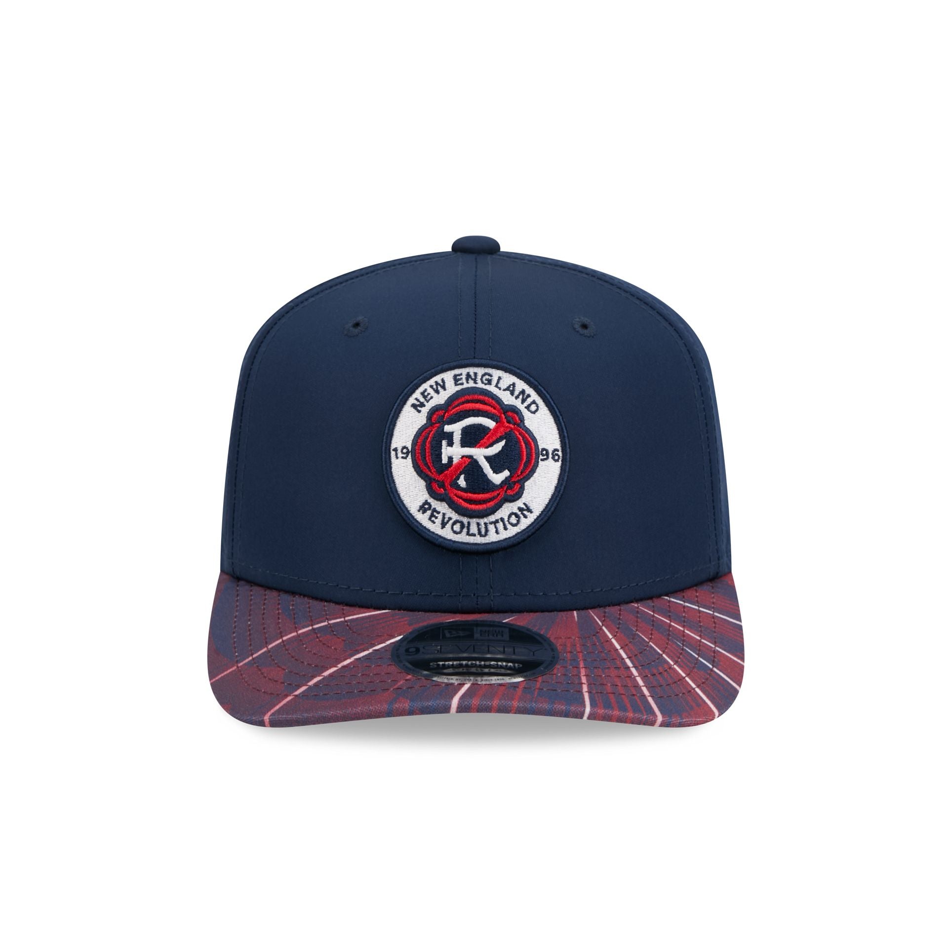 New England Revolution 2026 Jersey Hook 9SEVENTY Stretch-Snap Hat