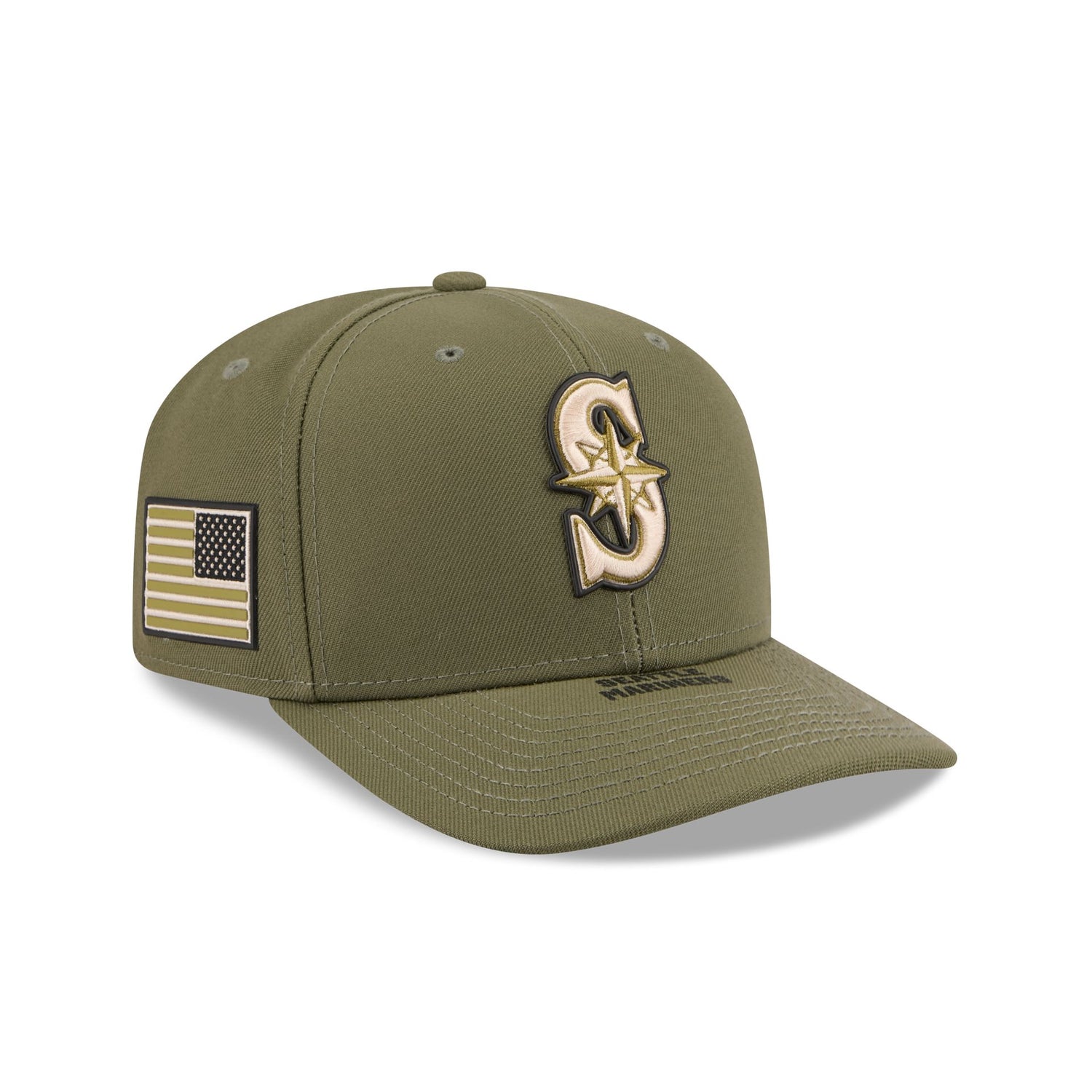 Seattle Mariners Armed Forces Day 2026 9SEVENTY Stretch-Snap Hat