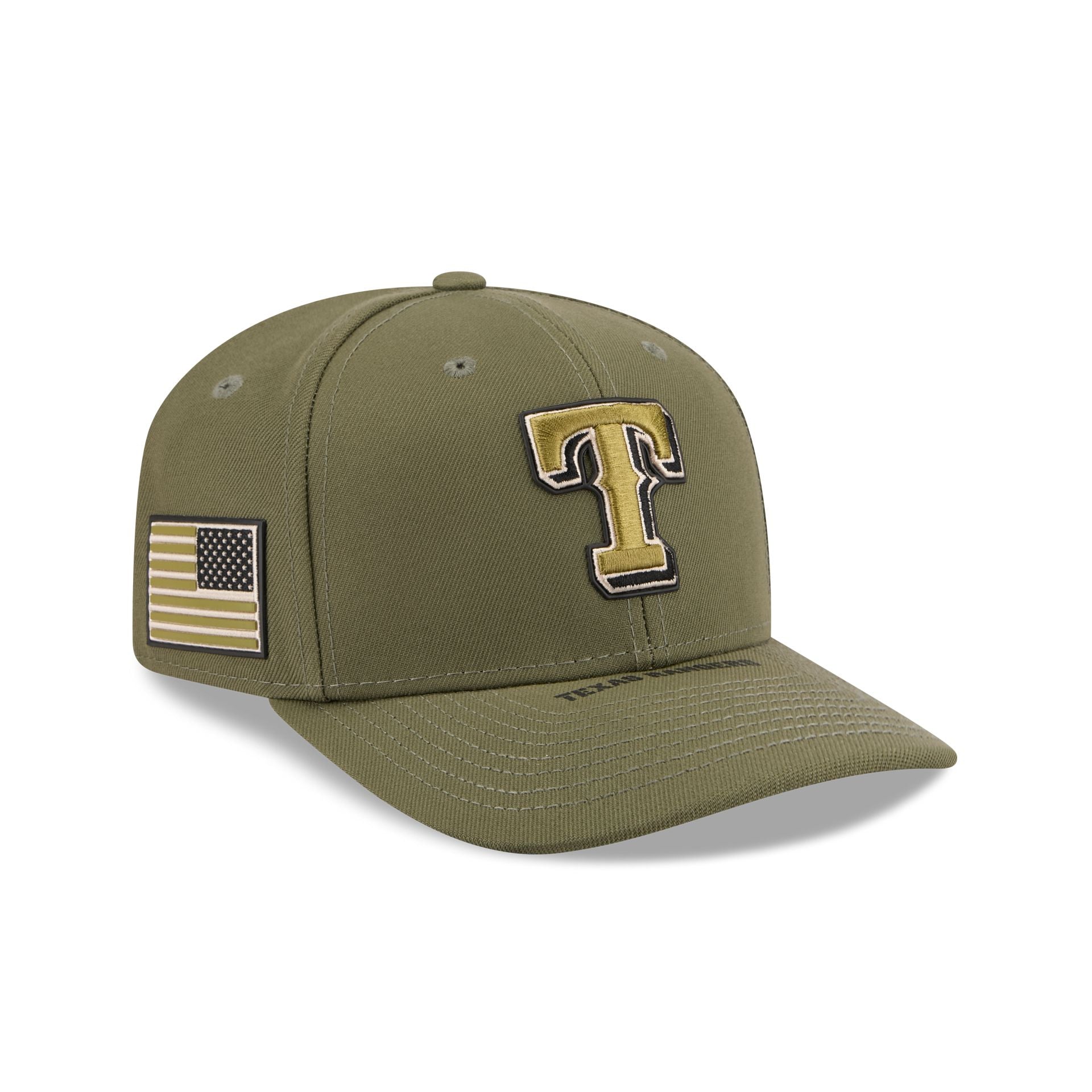 Texas Rangers Armed Forces Day 2026 9SEVENTY Stretch-Snap Hat