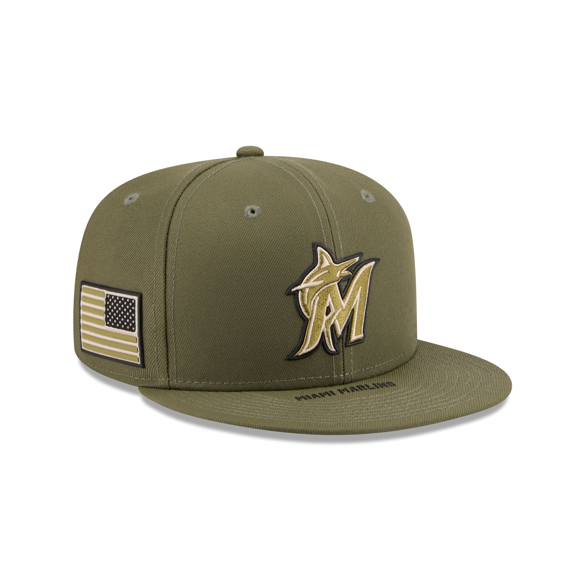 Miami Marlins Armed Forces Day 2026 9FIFTY Snapback Hat