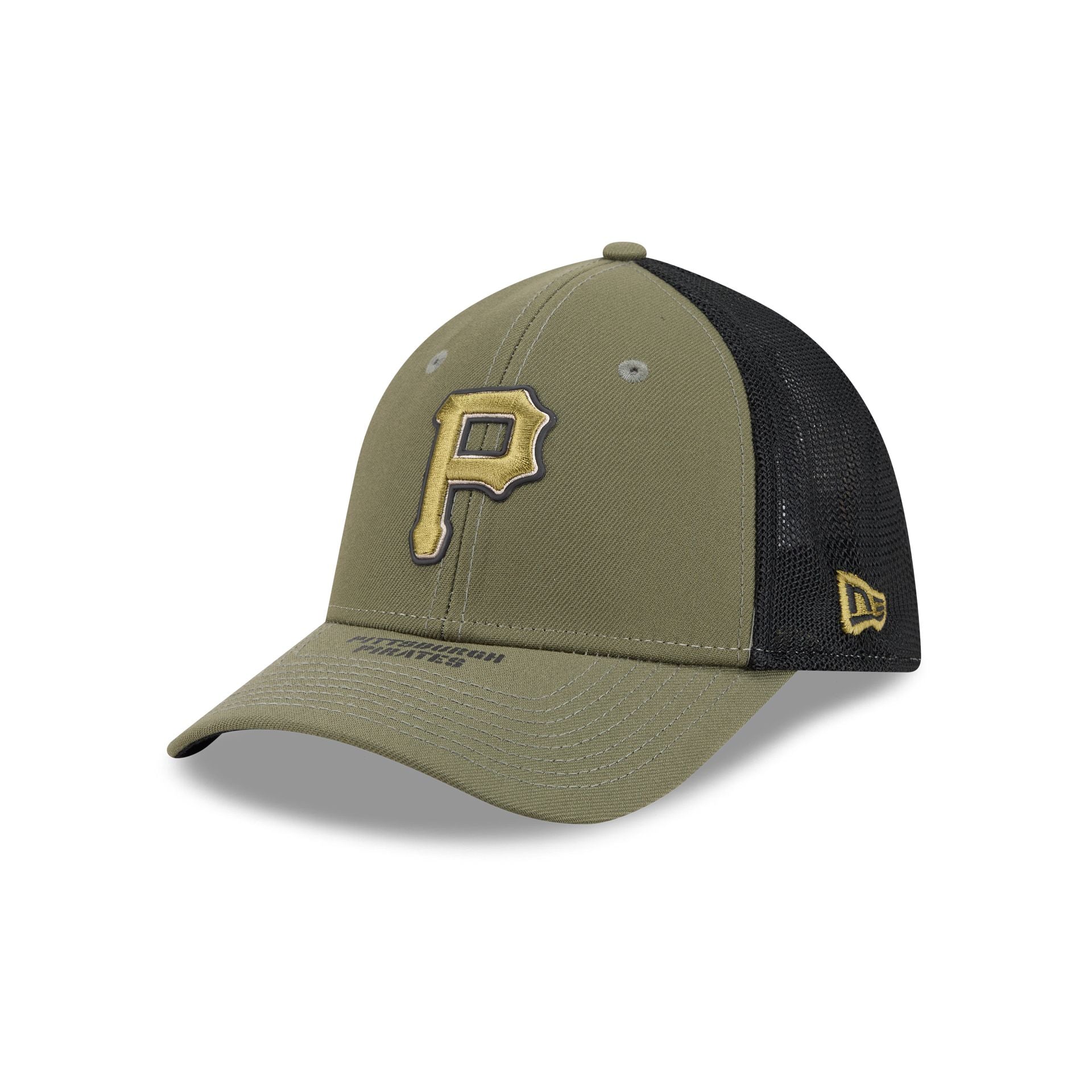 Pittsburgh Pirates Armed Forces Day 2026 39THIRTY M-Crown Stretch Fit Hat
